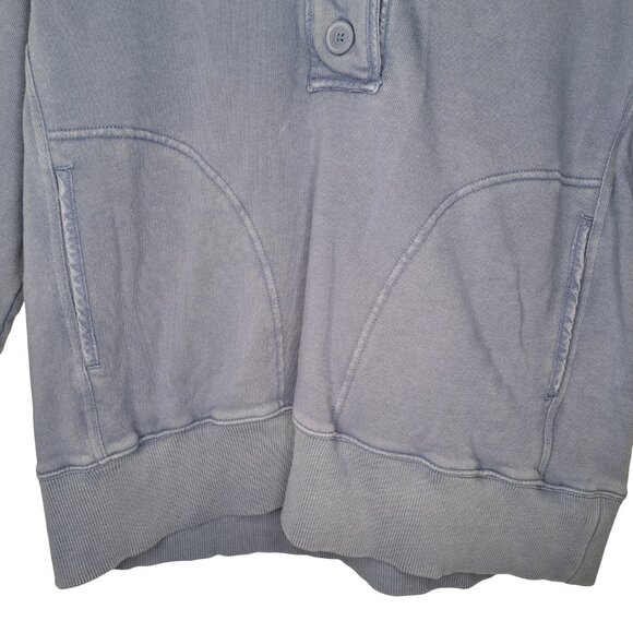 Aerie Blue Grunge Pullover Sweater with Buttons Size XS - Picture 4 of 8